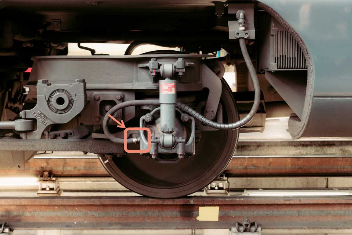 安装于火车轮轴上的热监测探头