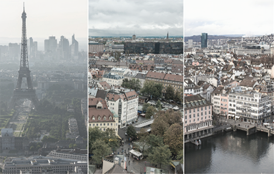ICOS全新城市温室气体观测概念试点城市：巴黎、慕尼黑、苏黎世